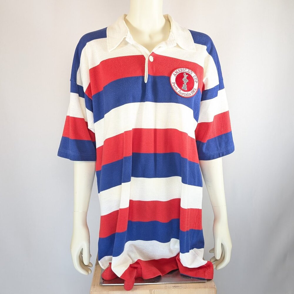 America's Cup 1987 yacht racing polo shirt